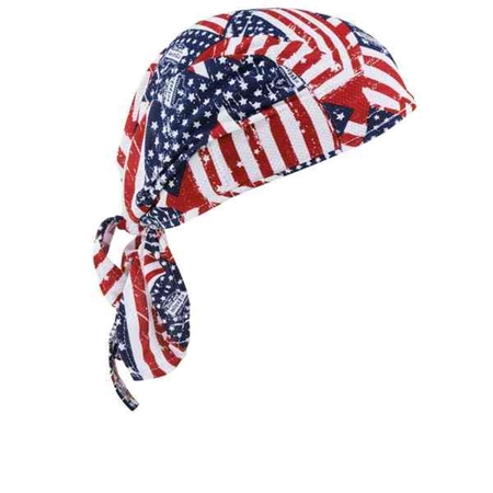 ERGODYNE 6615 Stars & Stripes High-Performance Dew Rag 12477